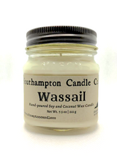 Load image into Gallery viewer, 'Wassail' (Hot Mulled Cider) in 8 oz. Rustic Mason Jar