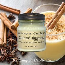 Load image into Gallery viewer, 'Spiced Eggnog' in 8 oz. Rustic Mason Jar