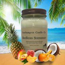 Load image into Gallery viewer, 'Endless Summer' in 16 oz. Rustic Mason Jar
