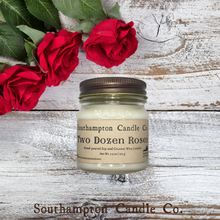 Load image into Gallery viewer, 'Two Dozen Roses' in 8 oz. Rustic Mason Jar
