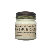 Load image into Gallery viewer, 'Sea Salt & Orchid' in 8 oz. Rustic Mason Jar