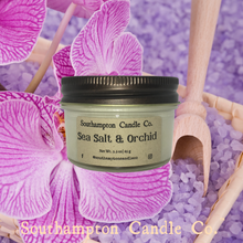 Load image into Gallery viewer, 'Sea Salt & Orchid' in 4 oz. Rustic Jelly Jar