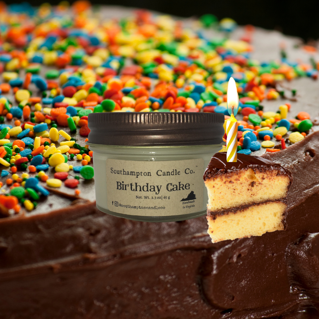 'Birthday Cake' 🎉 in 4 oz. Rustic Jelly Jar