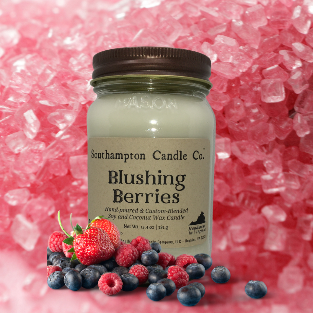 'Blushing Berries™' in 16 oz. Rustic Mason Jar