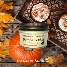Load image into Gallery viewer, &#39;Pumpkin Chai&#39; in Rustic 4 oz. Jelly Jar
