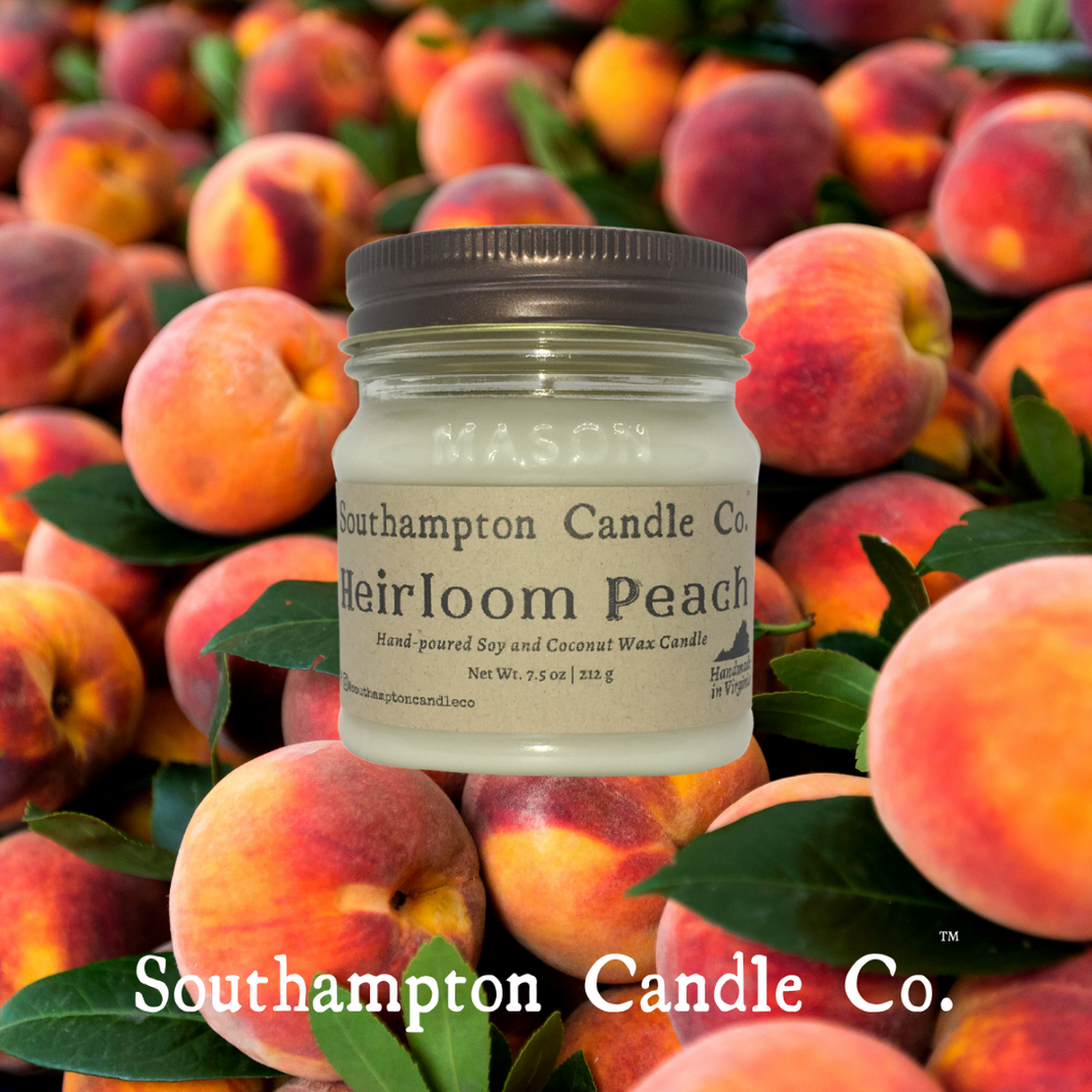 'Heirloom Peach' in 8 oz. Rustic Mason Jar